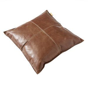 Genuine Lambskin Leather Pillow Cover - Sofa Cushion Case